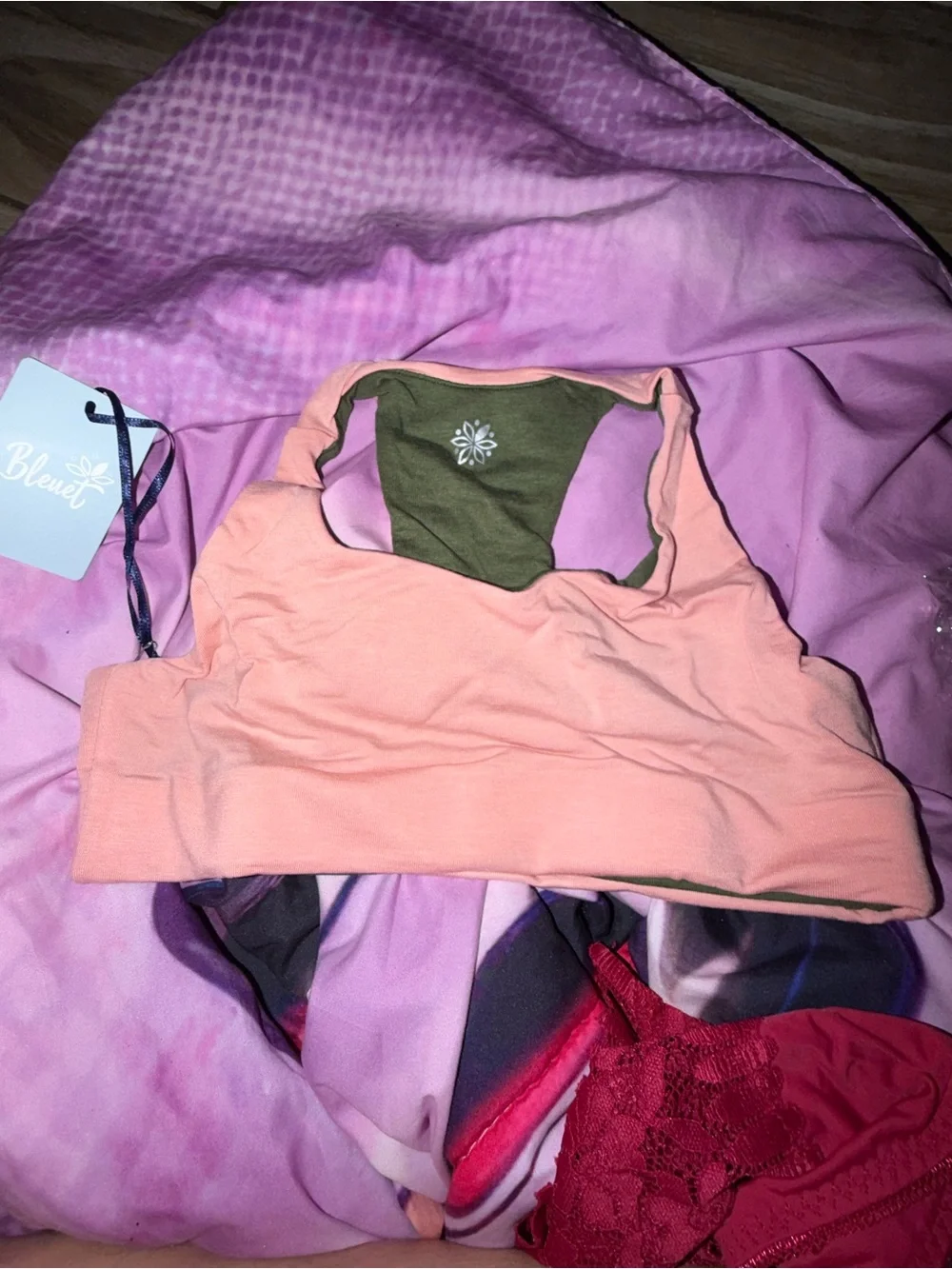 Peach Racerback Sports Bra - Women's Intimates